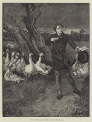 Der Dorfschuster probt für private Theatervorstellungen